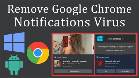 remove google chrome notification virus youtube