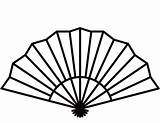 Fan Coloring Japanese Hand Clipart Pages Spanish Template Clip Fans Chinese Drawing Printable Templates Visit Tattoo Choose Board sketch template