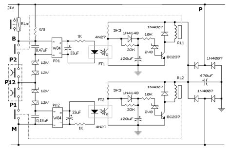 safety control  buttons circuit diagram