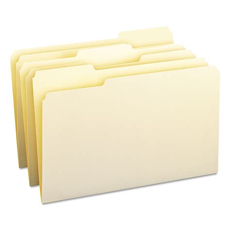 manila file folders  cut tabs legal size box sierra office