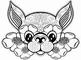 Coloring Pages Chihuahua Mandala Dog Printable Adult Chiwawa Kids Colouring Adults Book Fall Puppy Color Dogs Print Beverly Hills Getdrawings sketch template