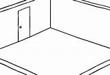 Empty Room Template Coloring Drawing Pages Sketch sketch template