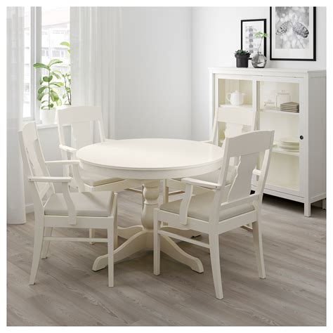 ingatorp ingatorp table   chairs white ikea ikea painted