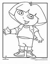 Coloring Pages Dora Printable Jr Explorer Nick Diego Colouring Party Books Color Kids Print Characters Disney Cartoon Birthday Printables Book sketch template