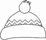 Hat Winter Clip Cap Outline Clipart Pages Colouring Hats Clker Blank Coloring Transparent Warm Bobble Para Intheplayroom Colorear Clothes Clothing sketch template