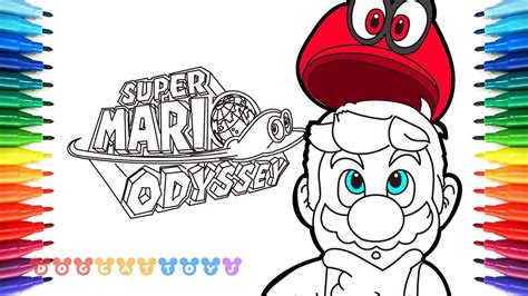 super mario odyssey coloring pages coloringpages