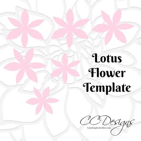 lotus style paper flower templates paper flower template paper