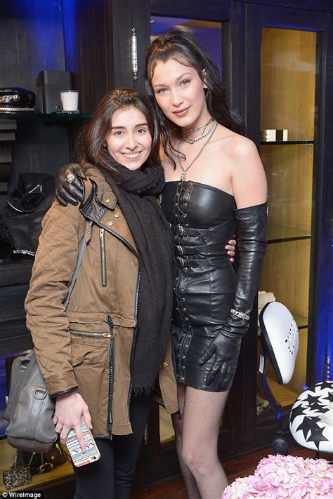 bella hadid wears dominatrix leather dress in paris daily mail online