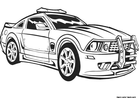 coloring page police car  transportation printable coloring
