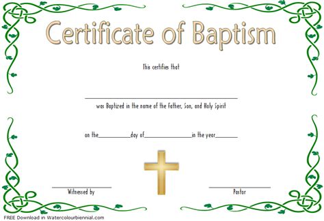 edit baptism certificate template word   ideas