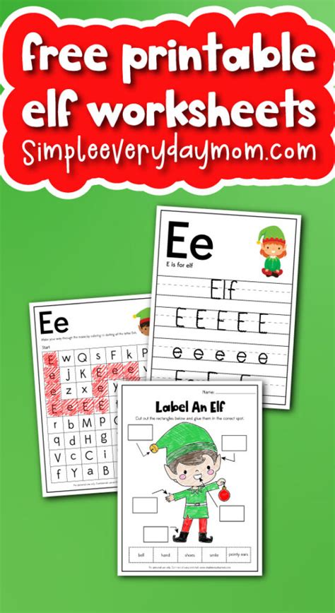 elf worksheets  kids  printables