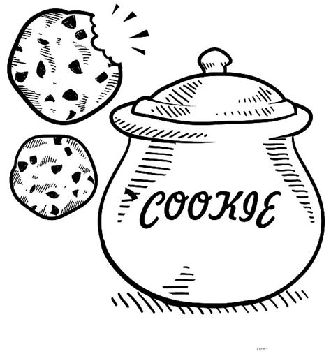 cookie jar sketch coloring pages coloring sky