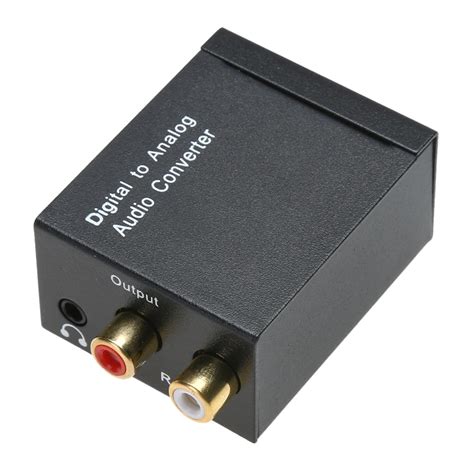 mm optical coaxial toslink digital  analog audio rca converter adapter rca lr audio