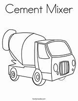 Cement Coloring Truck Mixer Pages Printable Colouring Twisty Noodle Getdrawings Print Popular Getcolorings Library Clipart Coloringhome Twistynoodle sketch template