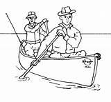 Canoe Coloring Designlooter Fishing Canoeing Drawings 39kb 853px Outfitters sketch template