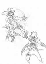 Minato Naruto Rasengan Coloring Pages Drawing Sketch Deviantart Template Getdrawings Manga sketch template