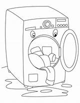 Washing Machine Coloring Pages Washer Drawing Dryer Worksheets Printable Laundry Electronics Fully Automatic Kindergarten Preschool Template Getdrawings Kids Skills Toddler sketch template
