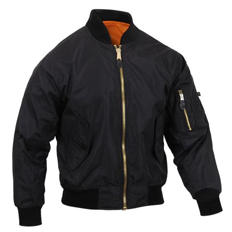 rothco lightweight ma  flight jacket military bomber jacket black walmartcom