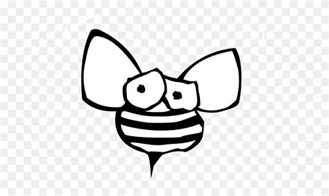 granny   school bee  freebie clip art bee clipart black  white flyclipart