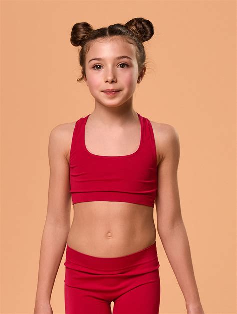 Girl S Top Gym Red Focenza