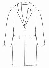 Cappotto Colorare Invernale Disegni Abbigliamento Sagoma Disegnidacolorare Cose Posted sketch template
