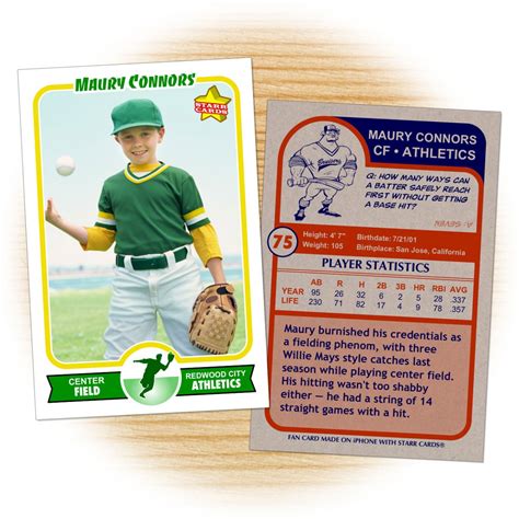 baseball card  starr cards