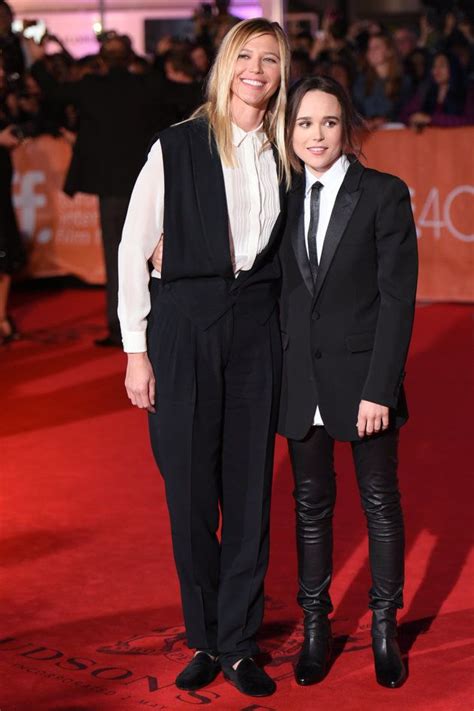 ellen page steps out with girlfriend samantha thomas for the first time first time ellen page