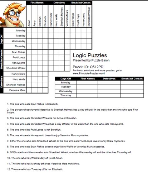 images  printable logic puzzles  adults printable logic