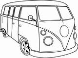 Drawing Van Hippie Volkswagen Vw Vector Kombi Line Retro Clipart Pages Coloring Gogh Sunflowers Getdrawings Tattoo Cars Choose Board sketch template