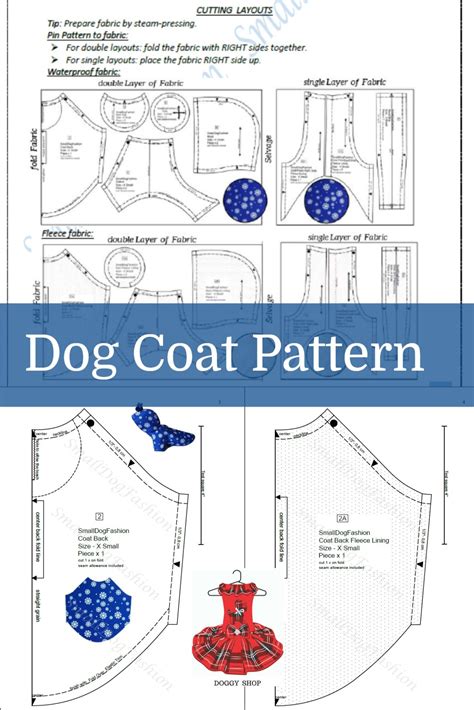 printable dog coat pattern  customize  print