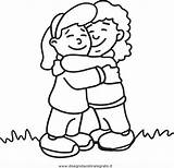 Da Colorare Bambini Disegni Disegno Abbraccio Abbracci Per Persone Stampare Abbracciare Il Coccole Clip Salvato sketch template