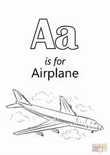 Airplane Supercoloring sketch template