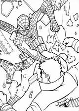 Spiderman Octopus Doctor Coloring Punching Pages Printable Super Kids Categories sketch template