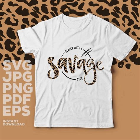 classy with a savage side svg classy sassy svg bougie