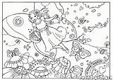 Coloring Pages Colorkid Meadow Flower Fairy Kids sketch template
