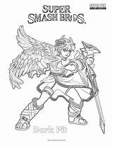 Smash Coloring Pit Super Dark Brothers Bros Pages Fun sketch template