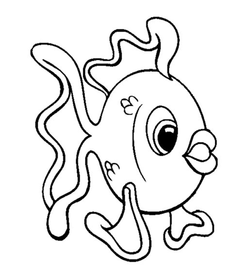 cartoon fish coloring pages coloring home