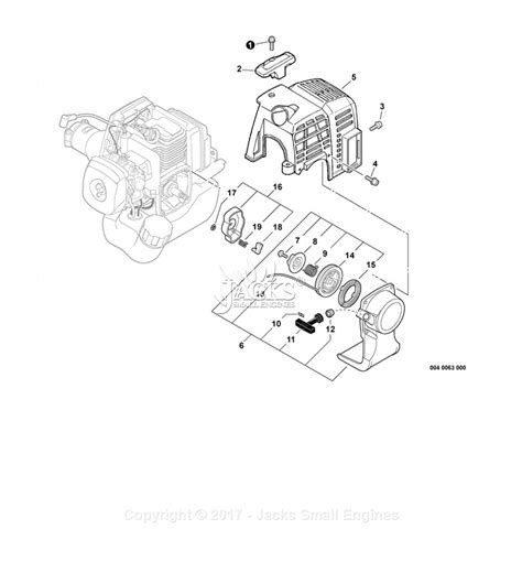 echo srm  sn   parts diagram  engine cover starter