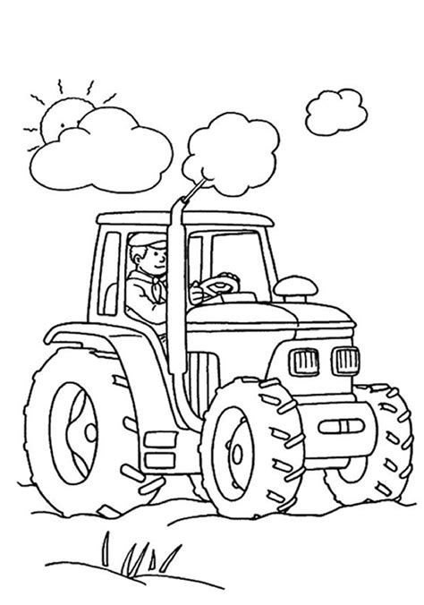 tractor coloring pages coloring pages  print