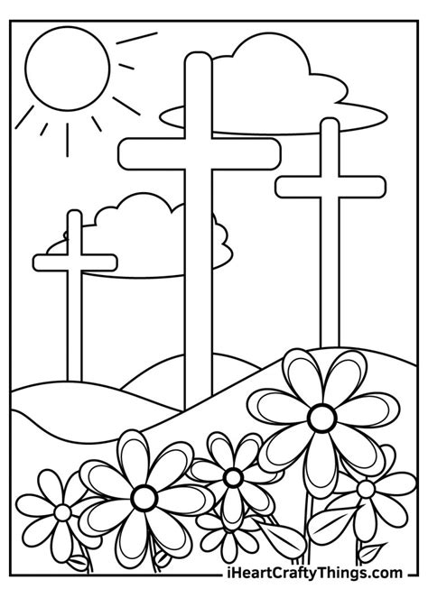 religious easter coloring pages   printables