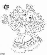Madeline Coloring Pages Ever After High Hatter Getdrawings Getcolorings Printable sketch template