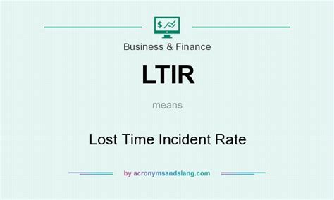 ltir lost time incident rate  business finance