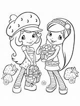 Coloring Shortcake Strawberry Pages Berrykins sketch template