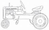 Tractor Allis Chalmers Pedal 1940 Lineart Deviantart sketch template
