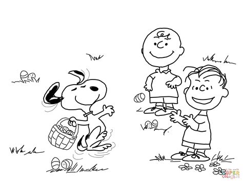 printable charlie brown characters coloring pages
