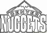 Nuggets Denver Coloring Nba Pages Coloringpages101 Color Printable Online sketch template