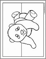Panda Pages Baby Coloring Cute Kawaii Pandas Color Bamboo Template Colorwithfuzzy sketch template
