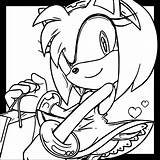 Amy Rose Coloring Shopping Pages Wecoloringpage sketch template
