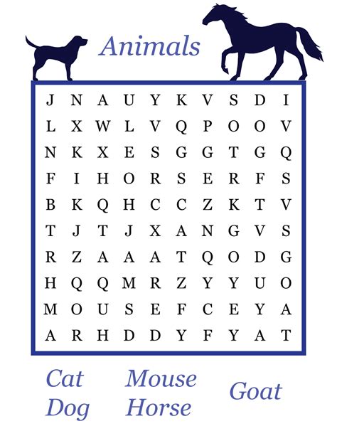 printable word searches  kids activity shelter  easy word