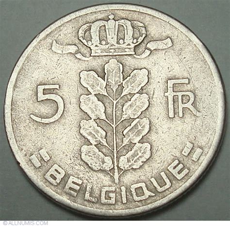 francs  belgique baudouin    belgium coin
